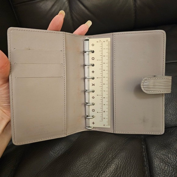 Louis Vuitton Small Ring Agenda Cover Epi Leather light Lavender Color - Picture 5 of 7